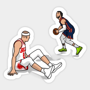 brunson make a crossover on caruso Sticker